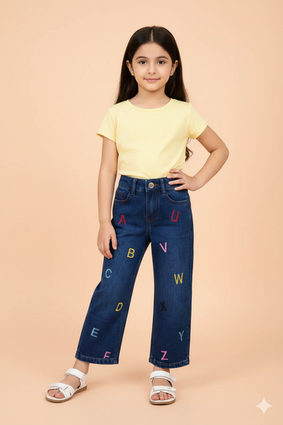 Alphabet Denim Pant