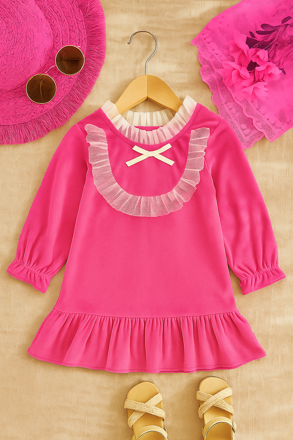 Classic Ruffle Velvet Frock