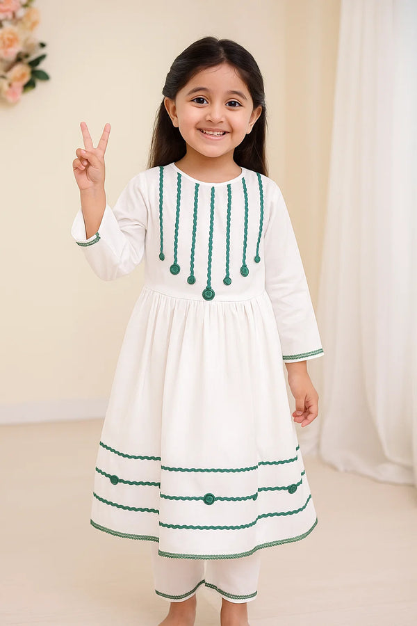 White lawn frock