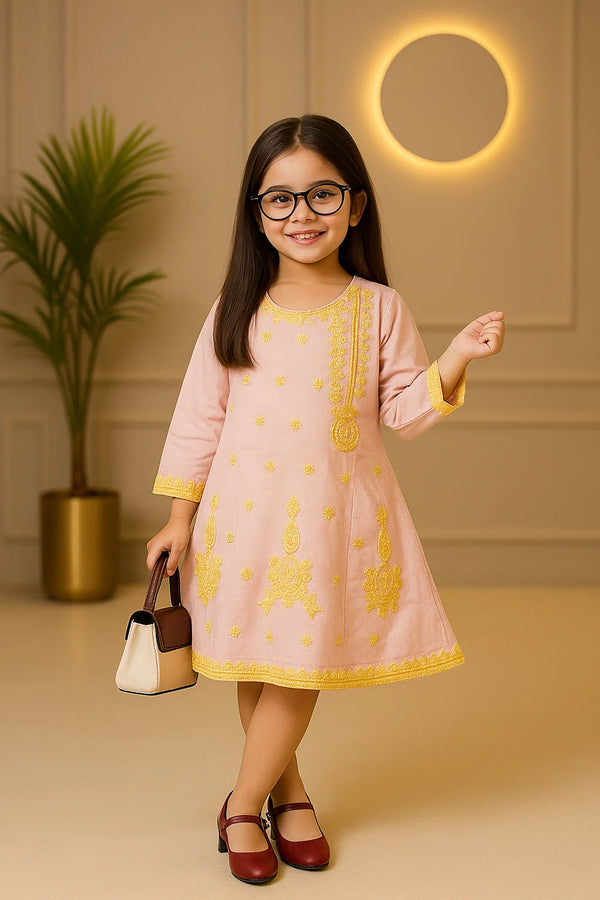 Golden Petal Kurti