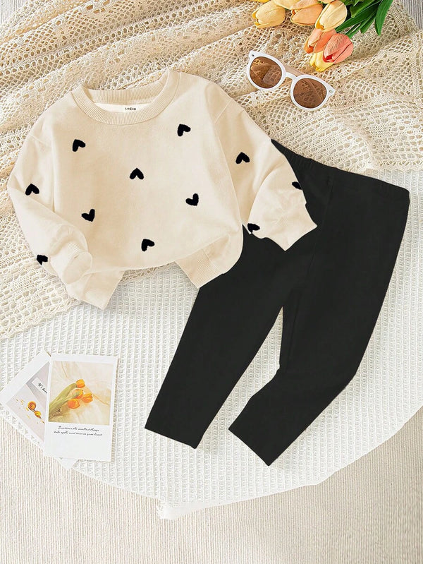 Mini Chic Heart Tracksuit
