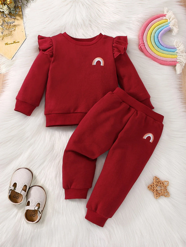 Rainbow Ruffle Tracksuit