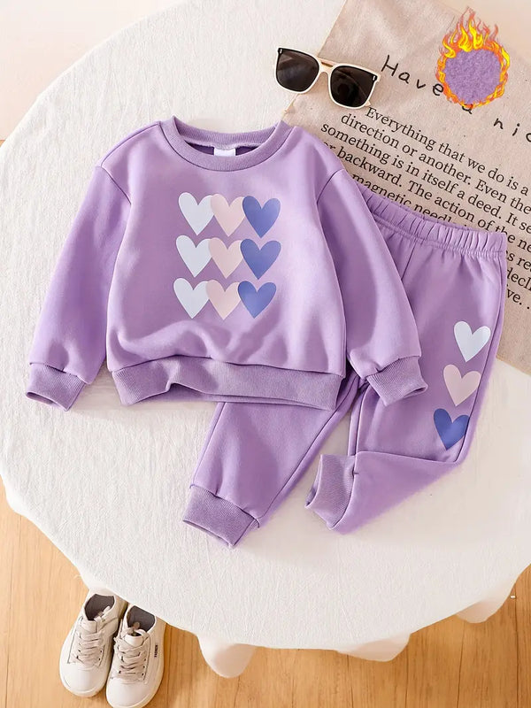 Tri Color Heart Tracsuit