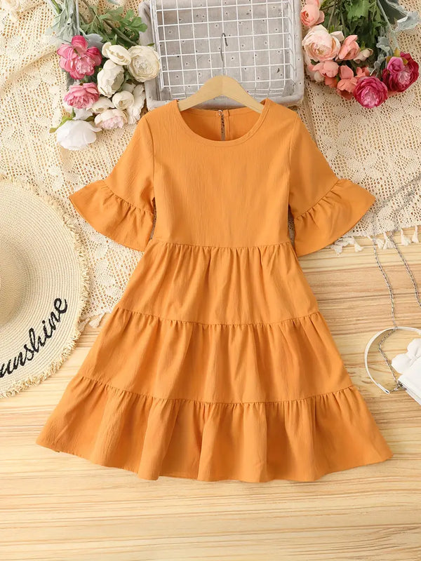 Mustard Flare Summer Frock